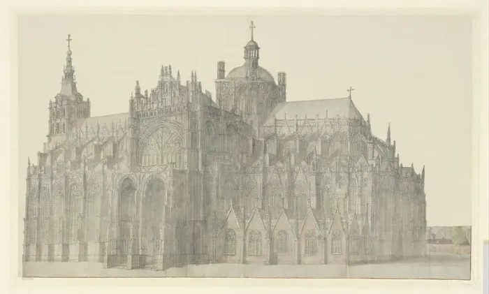 Framed Print : Den Bosch Cathedral, 1600-1699. Creator: Anthonie Beerstraten Framed Print : Den Bosch Cathedral, 1600-1699. Creator: Anthonie Beerstraten