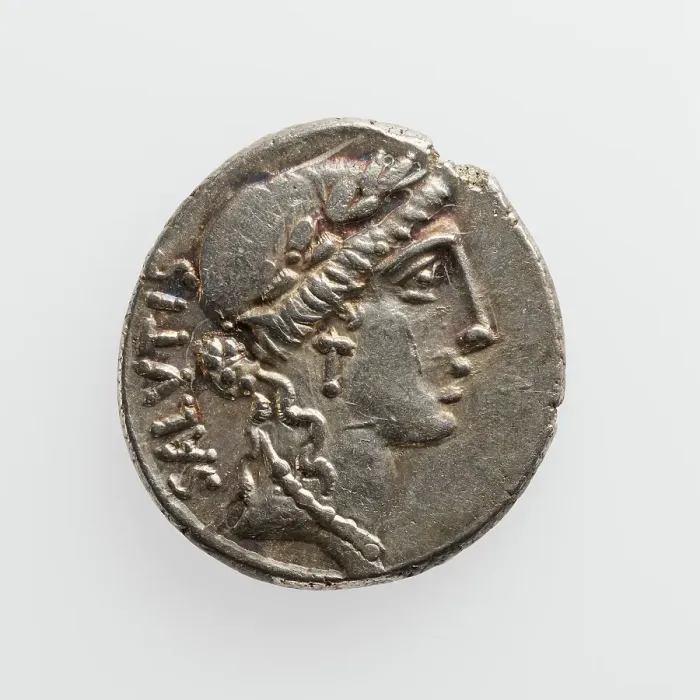 Framed Print : Denarius, 1st century B.C. Creator: Unknown Framed Print : Denarius, 1st century B.C. Creator: Unknown