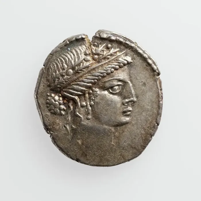 Framed Print : Denarius, 1st century B.C. Creator: Unknown Framed Print : Denarius, 1st century B.C. Creator: Unknown