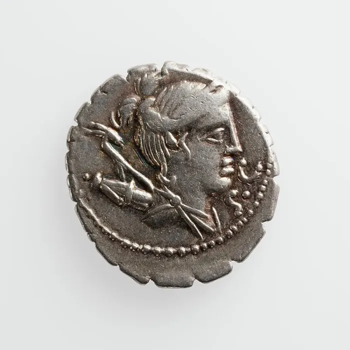 Framed Print : Denarius, 1st century B.C. Creator: Unknown Framed Print : Denarius, 1st century B.C. Creator: Unknown