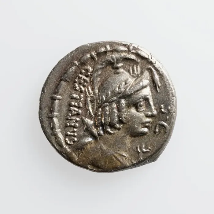 Framed Print : Denarius, 1st century B.C. Creator: Unknown Framed Print : Denarius, 1st century B.C. Creator: Unknown