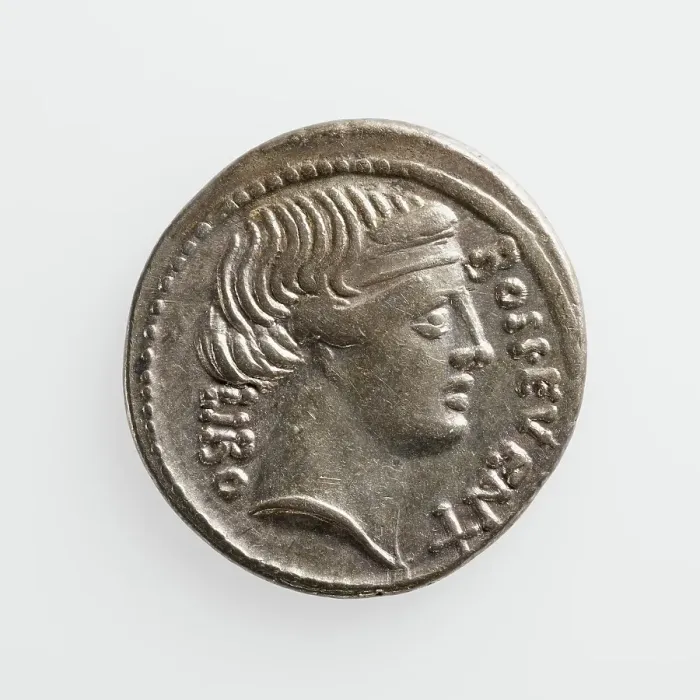 Framed Print : Denarius, 1st century B.C. Creator: Unknown Framed Print : Denarius, 1st century B.C. Creator: Unknown