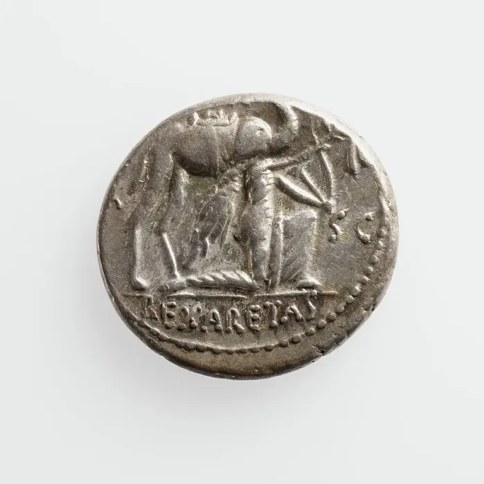 Framed Print : Denarius, 1st century B.C. Creator: Unknown Framed Print : Denarius, 1st century B.C. Creator: Unknown