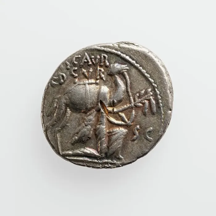 Framed Print : Denarius, 1st century B.C. Creator: Unknown Framed Print : Denarius, 1st century B.C. Creator: Unknown