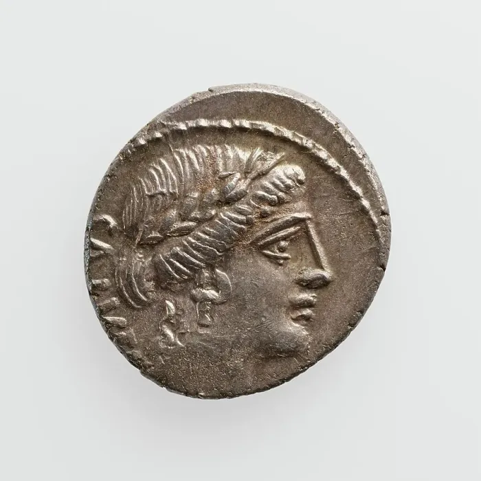 Framed Print : Denarius, 1st century B.C. Creator: Unknown Framed Print : Denarius, 1st century B.C. Creator: Unknown
