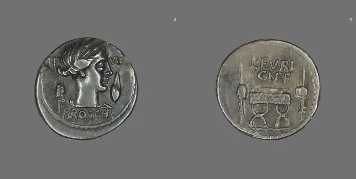 Framed Print : Denarius (Coin) Depicting the Goddess Ceres, about 63 BCE. Creator: Unknown Framed Print : Denarius (Coin) Depicting the Goddess Ceres, about 63 BCE. Creator: Unknown