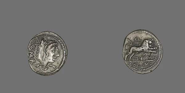 Denarius (Coin) Depicting the Goddess Juno Sospita, 105 BCE. Creator: Unknown