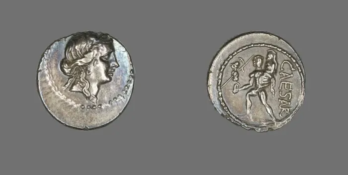 Framed Print : Denarius (Coin) Depicting the Goddess Venus, 47-46 BCE, issued by Julius Caesar Framed Print : Denarius (Coin) Depicting the Goddess Venus, 47-46 BCE, issued by Julius Caesar