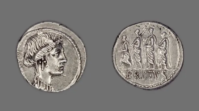 Framed Print : Denarius (Coin) Depicting Liberty, 54 BCE, issued by Roman Republic, M Framed Print : Denarius (Coin) Depicting Liberty, 54 BCE, issued by Roman Republic, M