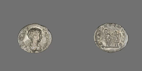 Denarius (Coin) Portraying Emperor Geta, 200-202. Creator: Unknown