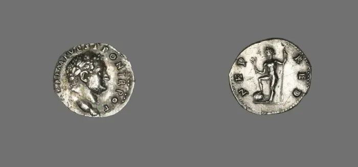Framed Print : Denarius (Coin) Portraying Emperor Titus, 72-73. Creator: Unknown Framed Print : Denarius (Coin) Portraying Emperor Titus, 72-73. Creator: Unknown