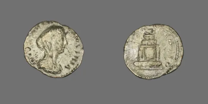 Framed Print : Denarius (Coin) Portraying Empress Faustina the Younger, 176-180. Creator: Unknown Framed Print : Denarius (Coin) Portraying Empress Faustina the Younger, 176-180. Creator: Unknown
