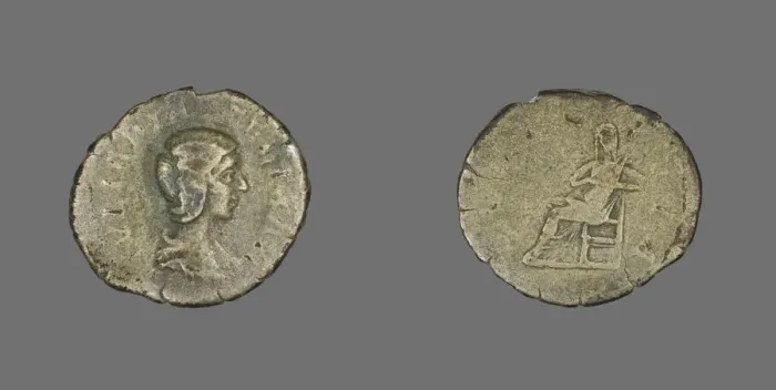 Framed Print : Denarius (Coin) Portraying Empress Julia Domna, 211-217. Creator: Unknown Framed Print : Denarius (Coin) Portraying Empress Julia Domna, 211-217. Creator: Unknown