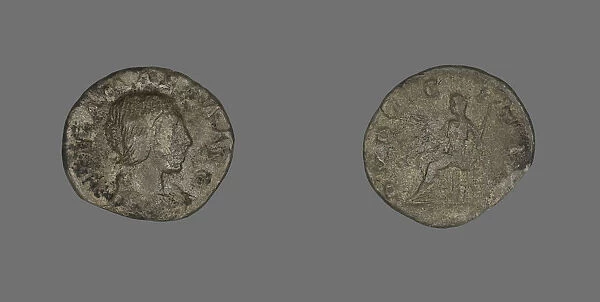 Denarius (Coin) Portraying Julia Maesa, 223. Creator: Unknown