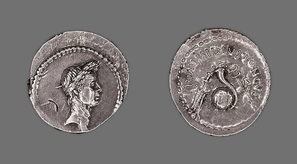 Denarius (Coin) Portraying Julius Caesar, 42 BCE, issued by L. Mussidius Longus