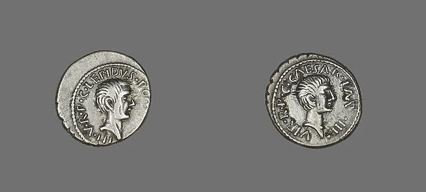 Denarius (Coin) Portraying Lepidus, 42 BCE. Creator: Unknown