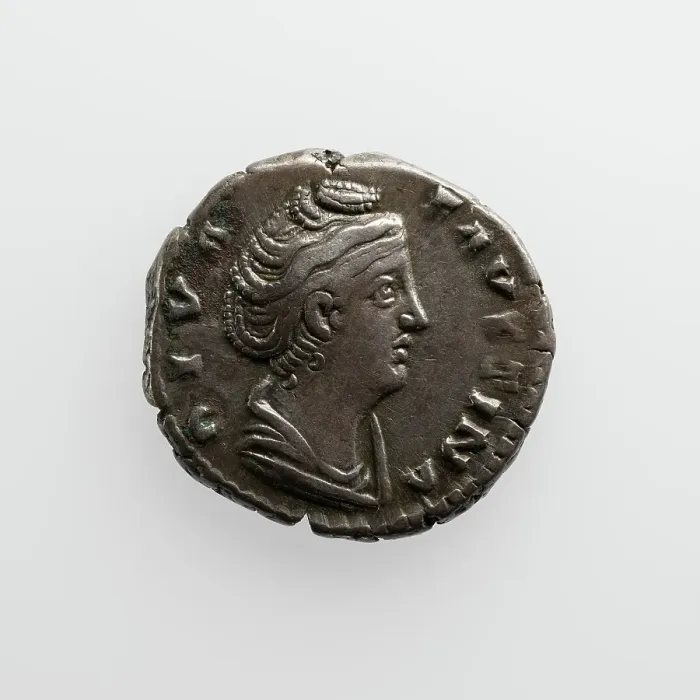 Framed Print : Denarius with Faustina the Elder, after 141. Creator: Unknown Framed Print : Denarius with Faustina the Elder, after 141. Creator: Unknown
