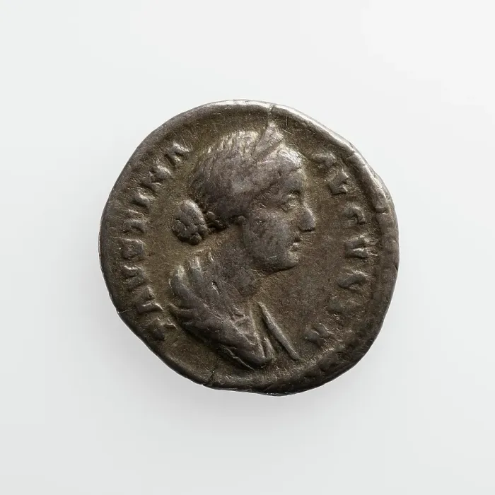Framed Print : Denarius with Faustina the Younger, A.D. 130-175. Creator: Unknown Framed Print : Denarius with Faustina the Younger, A.D. 130-175. Creator: Unknown