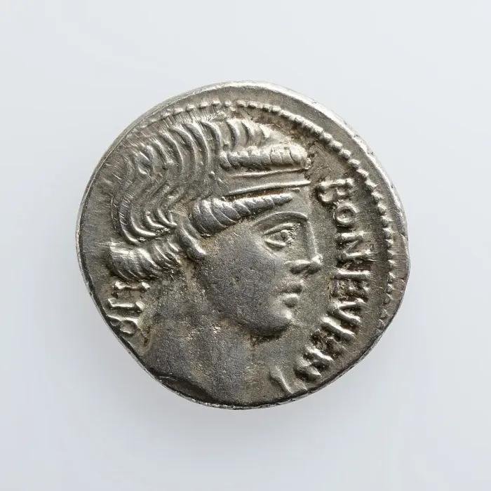 Framed Print : Denarius I. Scribonius Libo, 55 B.C. Creator: Unknown Framed Print : Denarius I. Scribonius Libo, 55 B.C. Creator: Unknown