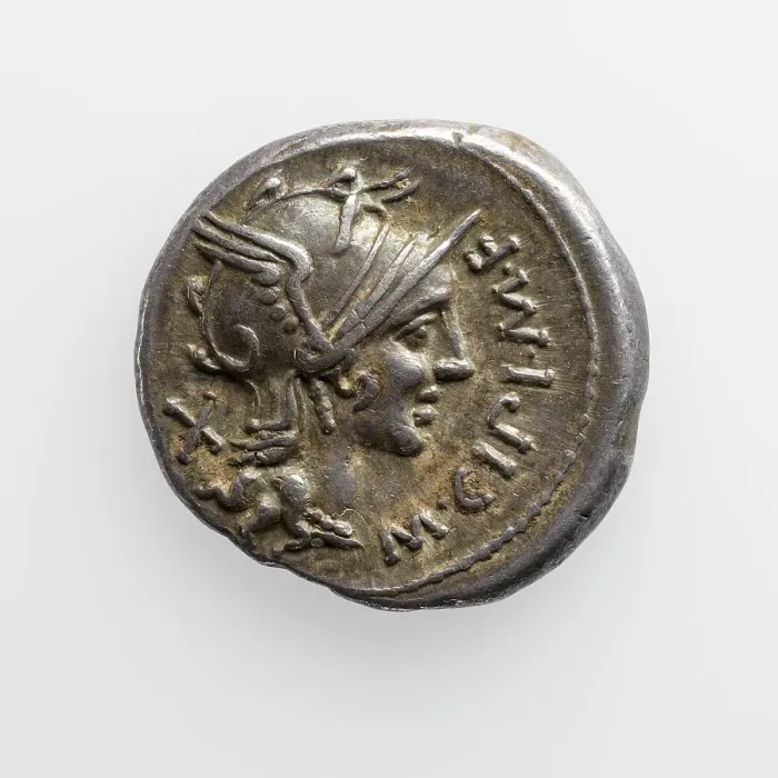 Framed Print : Denarius of M. Cipius, 115-114 B.C. Creator: Unknown Framed Print : Denarius of M. Cipius, 115-114 B.C. Creator: Unknown