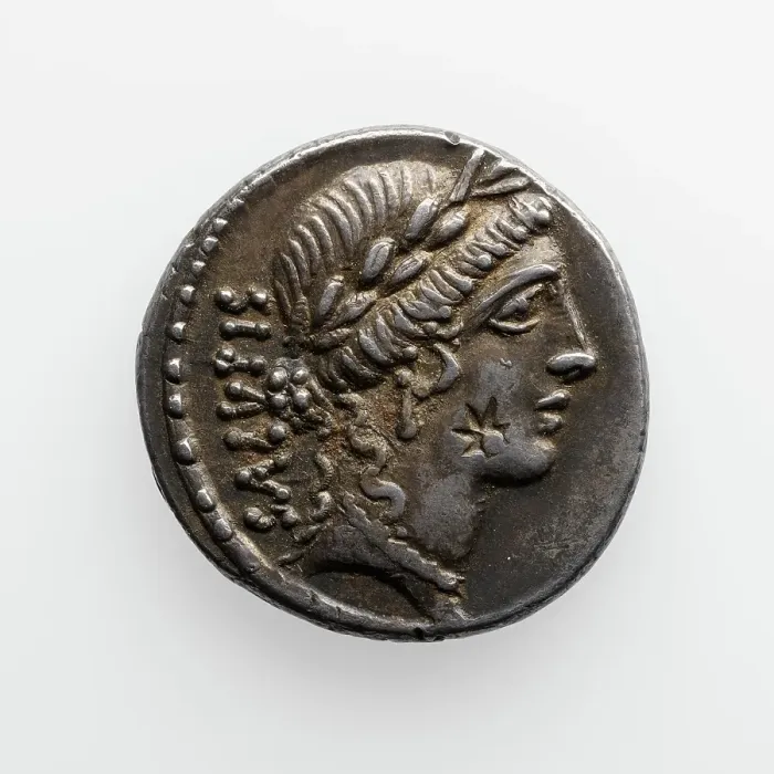 Framed Print : Denarius of Mn. Acilius, 49 B.C. Creator: Unknown Framed Print : Denarius of Mn. Acilius, 49 B.C. Creator: Unknown