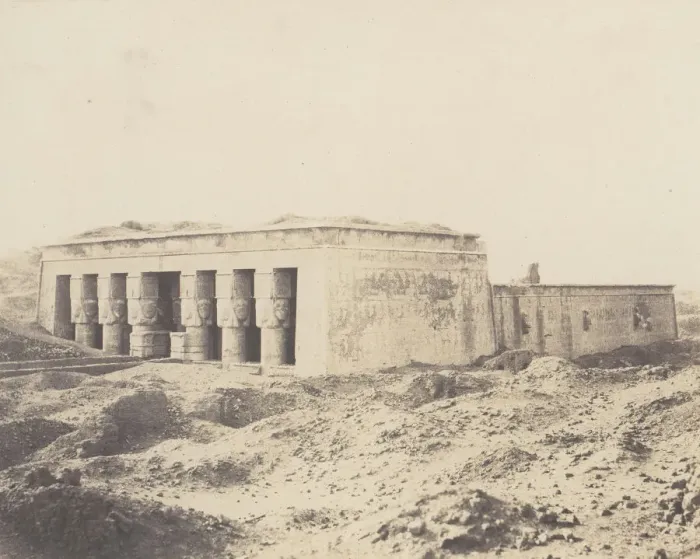 Framed Print : Denderah (Tentyris), Temple d Athor - Vue Generale, 1851-52 Framed Print : Denderah (Tentyris), Temple d Athor - Vue Generale, 1851-52