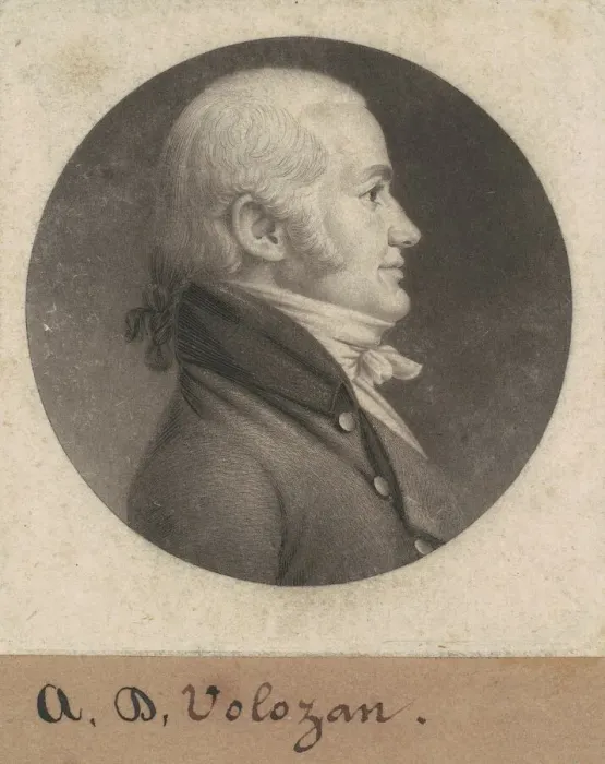 Framed Print : Denis A. Volozan, 1800. Creator: Charles Balthazar Julien Fevret de Saint-Memin Framed Print : Denis A. Volozan, 1800. Creator: Charles Balthazar Julien Fevret de Saint-Memin