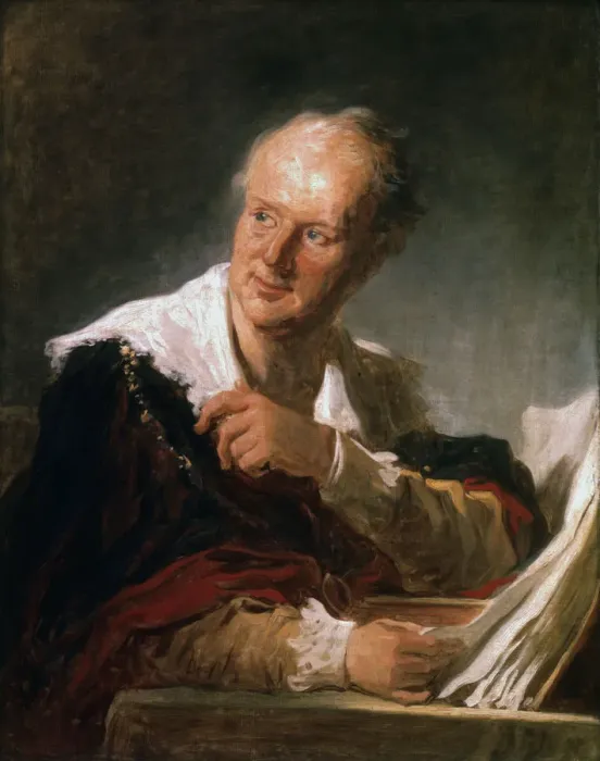 Framed Print : Denis Diderot, 18th century French man of letters and encyclopaedist, c1755-1784. Artist: Jean-Honore Fragonard Framed Print : Denis Diderot, 18th century French man of letters and encyclopaedist, c1755-1784. Artist: Jean-Honore Fragonard
