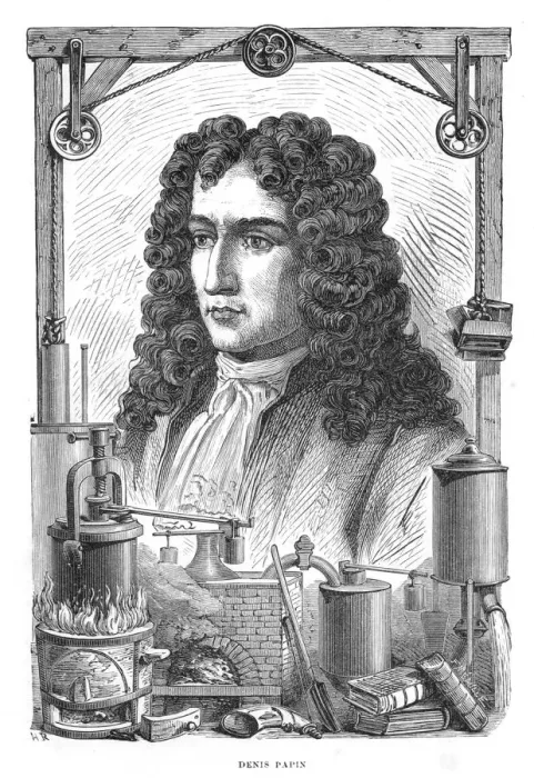 Framed Print : Denis Papin, French physicist, 1870 Framed Print : Denis Papin, French physicist, 1870