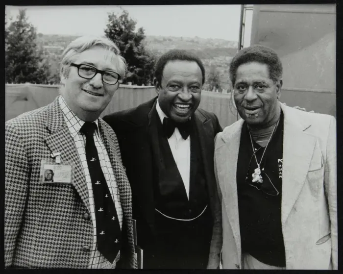 Framed Print : Dennis Matthews, Lionel Hampton and Dizzy Gillespie, Capital Radio Jazz Festival, London, 1979 Framed Print : Dennis Matthews, Lionel Hampton and Dizzy Gillespie, Capital Radio Jazz Festival, London, 1979