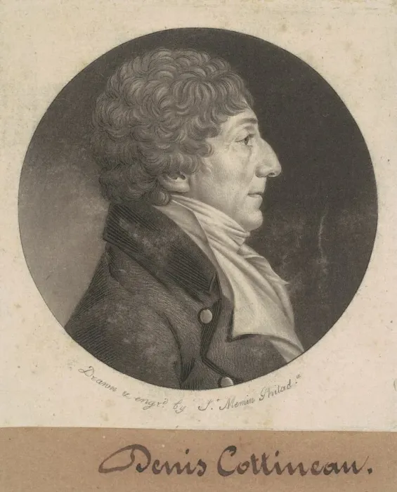 Framed Print : Dennis Nicholas Cottineau, 1807. Creator: Charles Balthazar Julien Fé Framed Print : Dennis Nicholas Cottineau, 1807. Creator: Charles Balthazar Julien Fé
