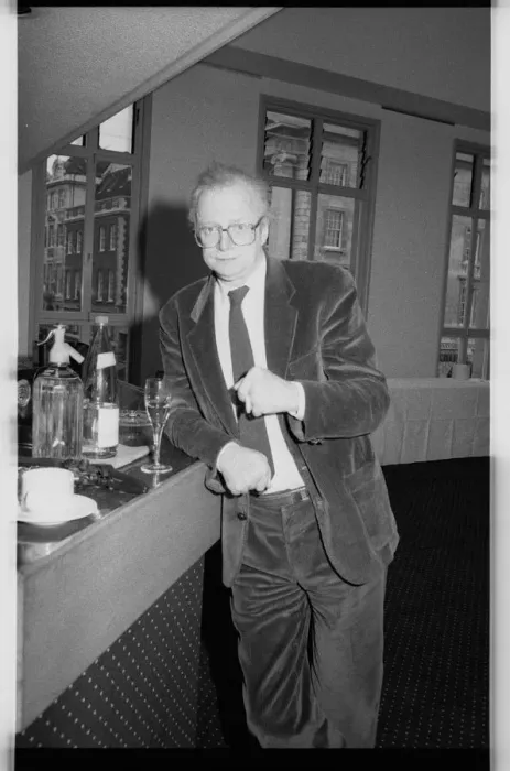 Framed Print : Dennis Potter, BAFTA, London, 1990. Artist: Brian O Connor Framed Print : Dennis Potter, BAFTA, London, 1990. Artist: Brian O Connor