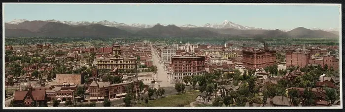 Framed Print : Denver, Colorado, c1898. Creator: William H. Jackson Framed Print : Denver, Colorado, c1898. Creator: William H. Jackson