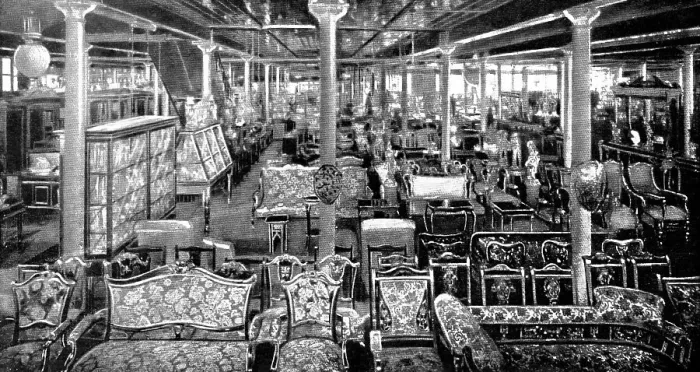 Framed Print : In one department of many: part of the furniture show-room, 1909. Creator: Unknown Framed Print : In one department of many: part of the furniture show-room, 1909. Creator: Unknown