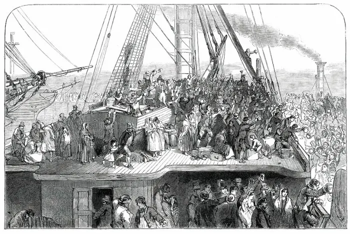 Framed Print : The Departure, 1850. Creator: Unknown Framed Print : The Departure, 1850. Creator: Unknown
