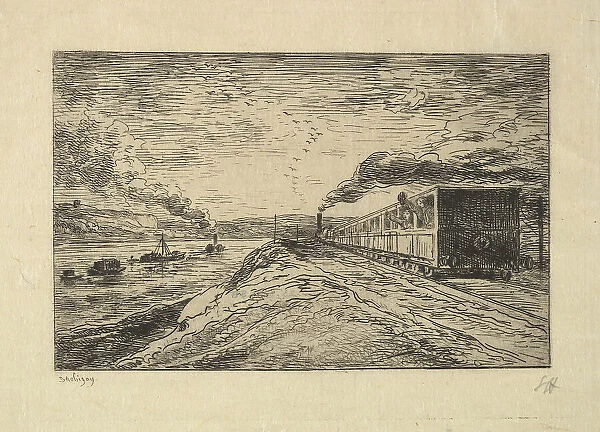 The Departure, 1861. Creator: Charles Francois Daubigny
