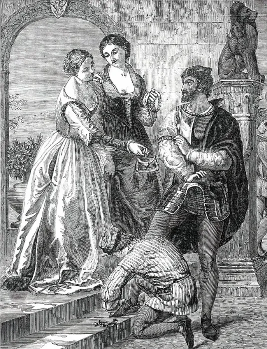 Framed Print : The Departure of the Chevalier Bayard from Brescia - painted by J. C. Hook, 1850. Creator: Unknown. The Departure of the Chevalier Bayard from Brescia - painted by J. C. Hook, 1850. Creator: Unknown Framed Print : The Departure of the Chevalier Bayard from Brescia - painted by J. C. Hook, 1850. Creator: Unknown. The Departure of the Chevalier Bayard from Brescia - painted by J. C. Hook, 1850. Creator: Unknown
