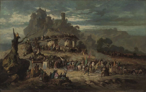 The Departure of the Crusaders, 1863. Creator: Victor Nehlig