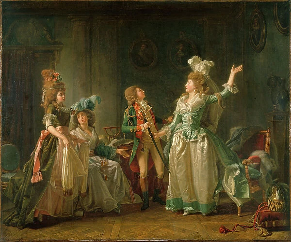 The departure of the dragoon, 1789. Creator: Michel Garnier