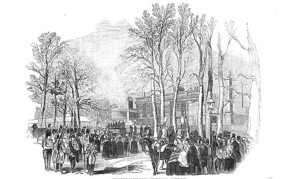 Departure of the funeral procession, on Tuesday, December 1844. Creator: Unknown