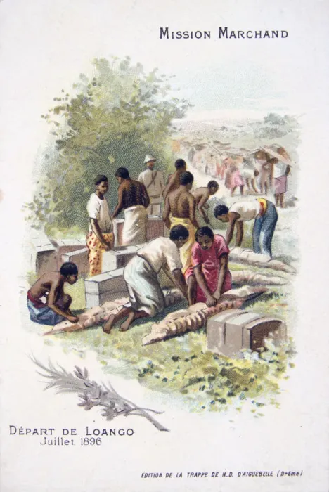 Framed Print : Departure from Loango, July 1896 Framed Print : Departure from Loango, July 1896