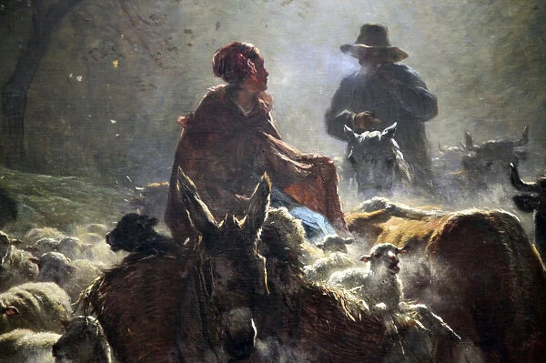 Departure for the Market (Autumn Morning), 1859. Artist: Constant Troyon