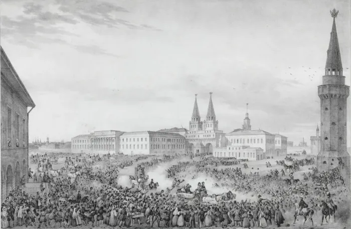Framed Print : Departure from Moscow of Emperor Nicholas I, 1820s Framed Print : Departure from Moscow of Emperor Nicholas I, 1820s