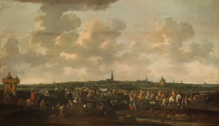 Framed Print : Departure of Spanish Occupation Troops from Breda, October 10, 1637, 1647-1683. Creator: Hendrick de Meijer Framed Print : Departure of Spanish Occupation Troops from Breda, October 10, 1637, 1647-1683. Creator: Hendrick de Meijer