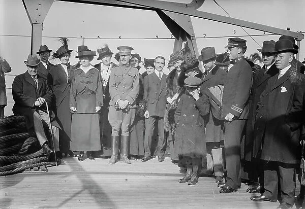 Departure of U.S.S. Jason, 14 Nov 1914. Creator: Bain News Service