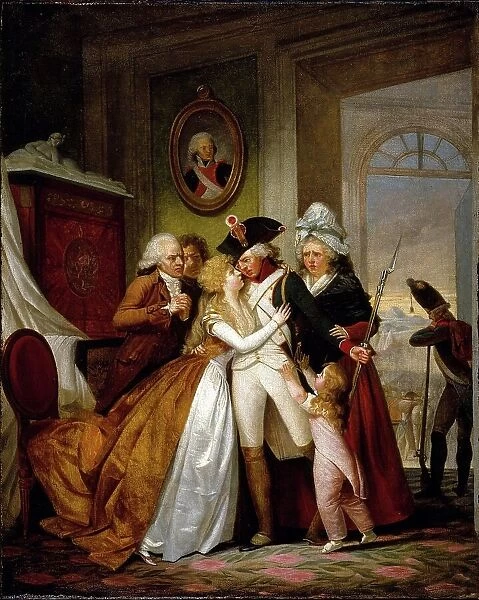Departure of the volunteer, around 1793. Creator: Unknown