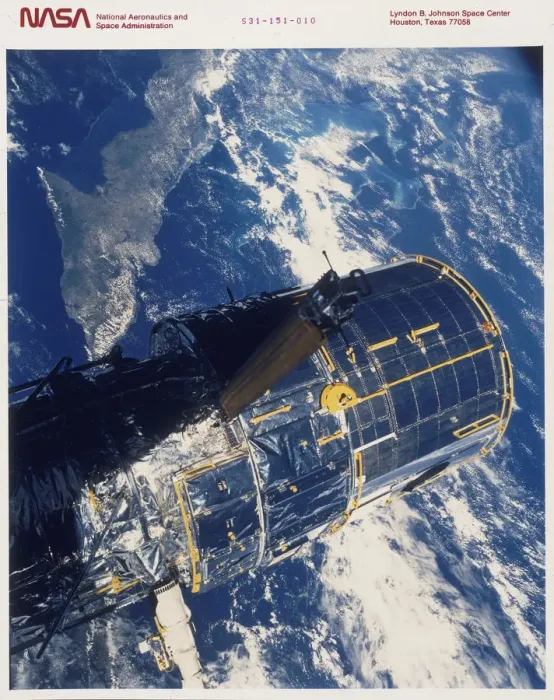 Framed Print : Deployment of the Hubble Space Telescope, 1990