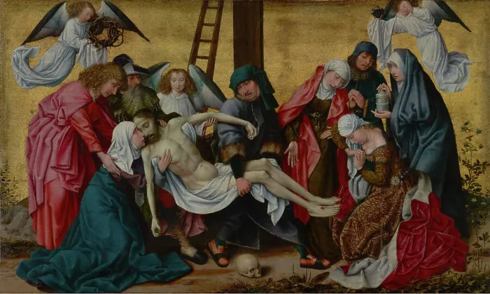 Framed Print : The Deposition, about 1490. Creator: Workshop of Rogier van der Weyden Framed Print : The Deposition, about 1490. Creator: Workshop of Rogier van der Weyden