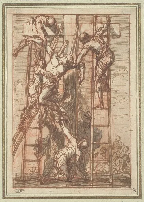 Framed Print : The Deposition, 1670s?. Creator: Thomas Blanchet Framed Print : The Deposition, 1670s?. Creator: Thomas Blanchet