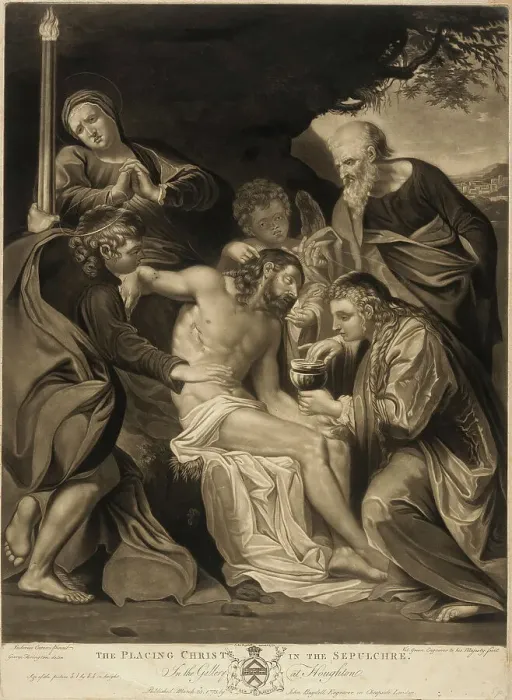 Framed Print : Deposition, 1775. Creator: Valentine Green Framed Print : Deposition, 1775. Creator: Valentine Green
